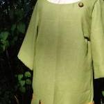 Custom Belted Dress Made Using Vintage Materials
