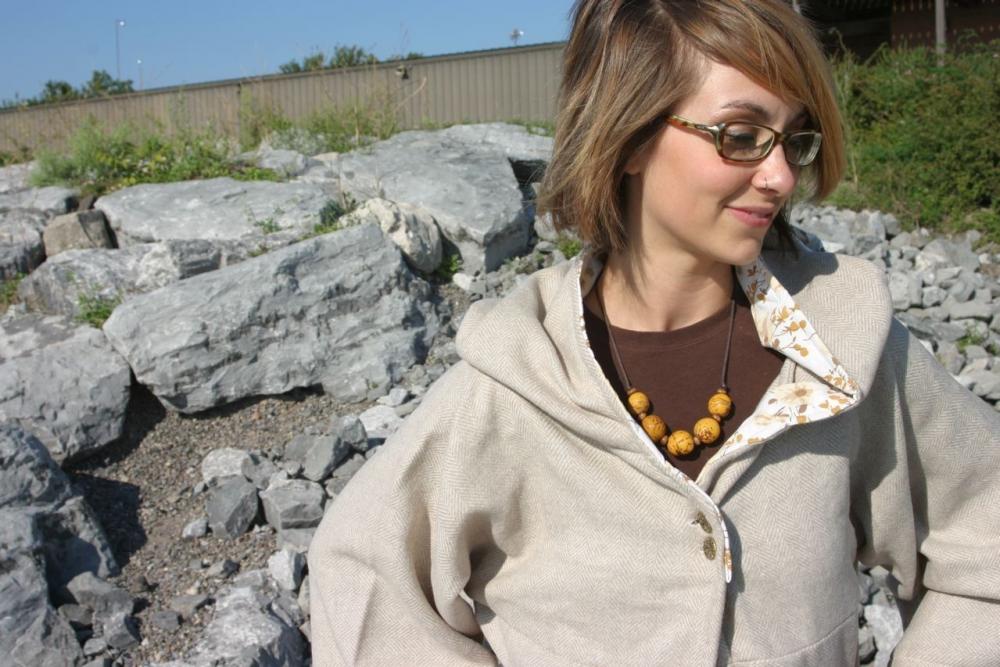 Custom Fall Is In The Air Jacket Made With Repurposed Vintage Materials