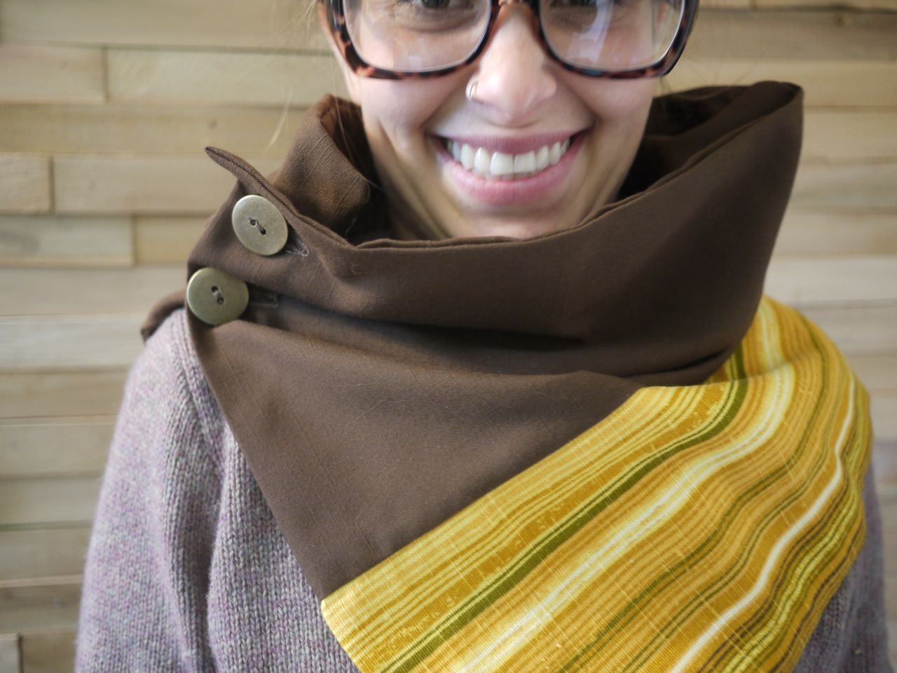 Custom Button Up Neck Warmer on Luulla